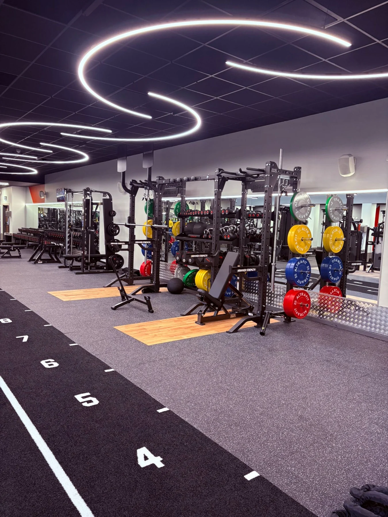 Everyone Active gym feature LED lighting refurbishment by Drift Electrical