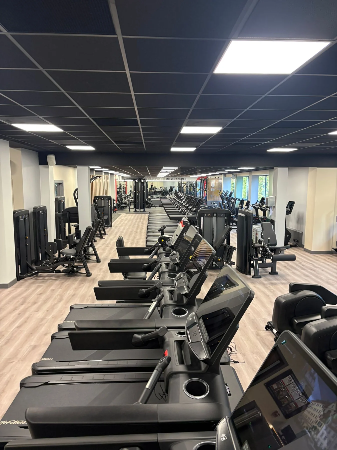Everyone Active gym ceiling lighting refurbishment