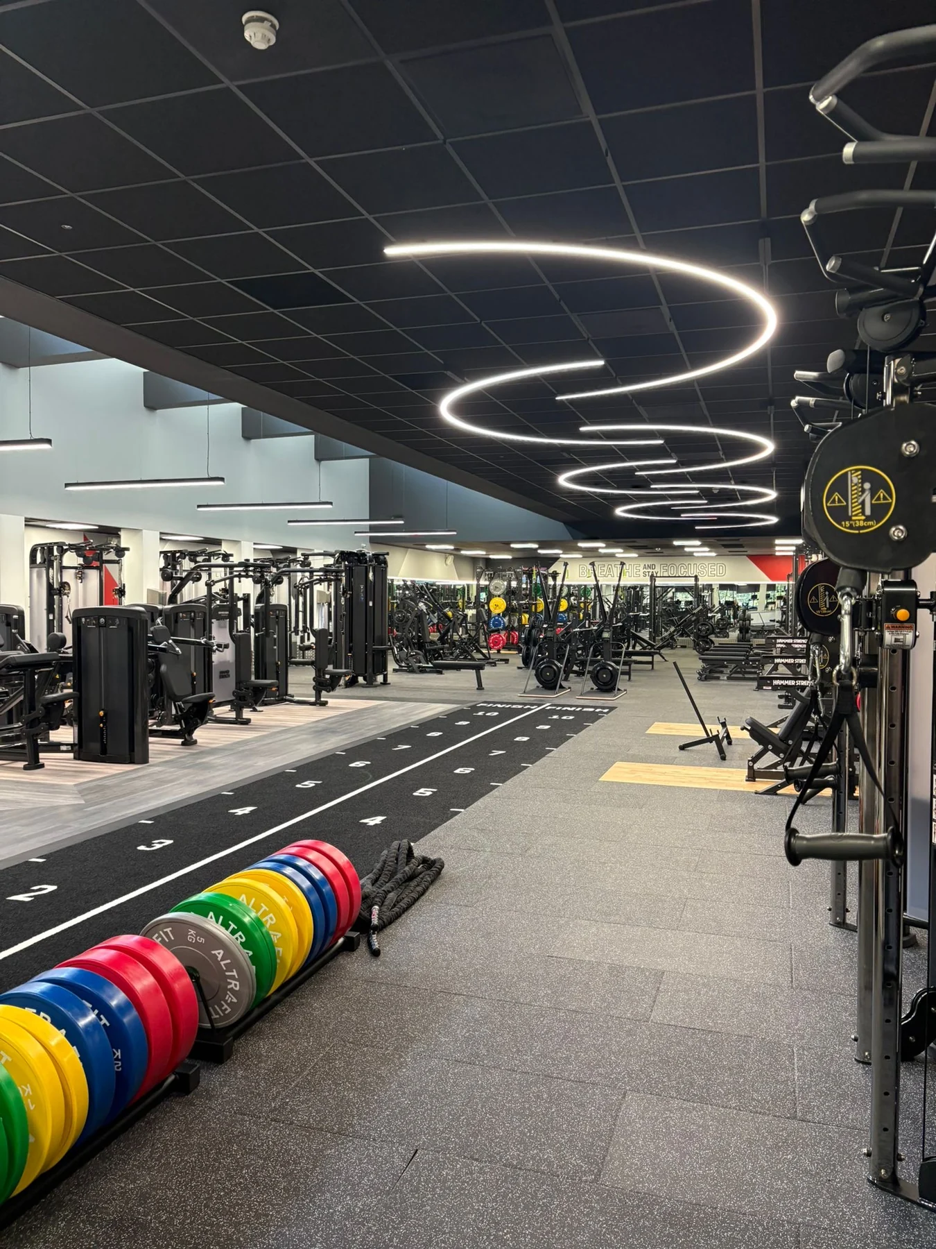 Everyone Active gym completed lighting installation
